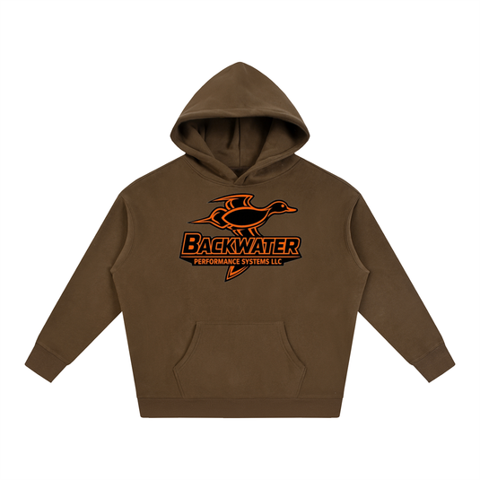 Orange Duck Logo Hoodie