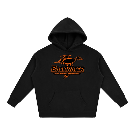 Orange Duck Logo Hoodie