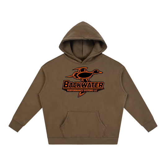 Orange Duck Logo Hoodie