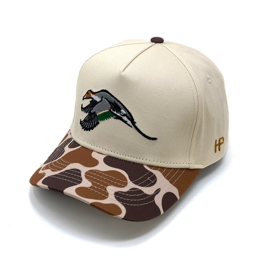 Pintail Flight Ivory/Old School Adjustable Hat