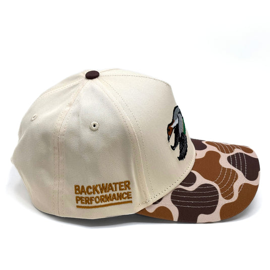 Pintail Flight Ivory/Old School Adjustable Hat