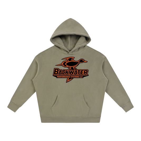 Orange Duck Logo Hoodie