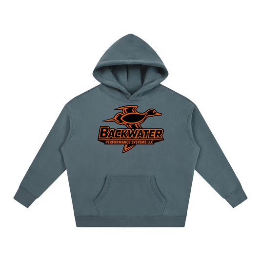 Orange Duck Logo Hoodie