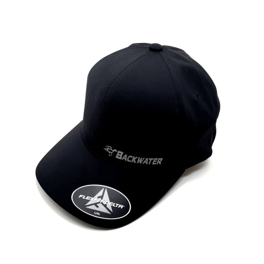 Backwater Duck Logo Black Flexfit Hat