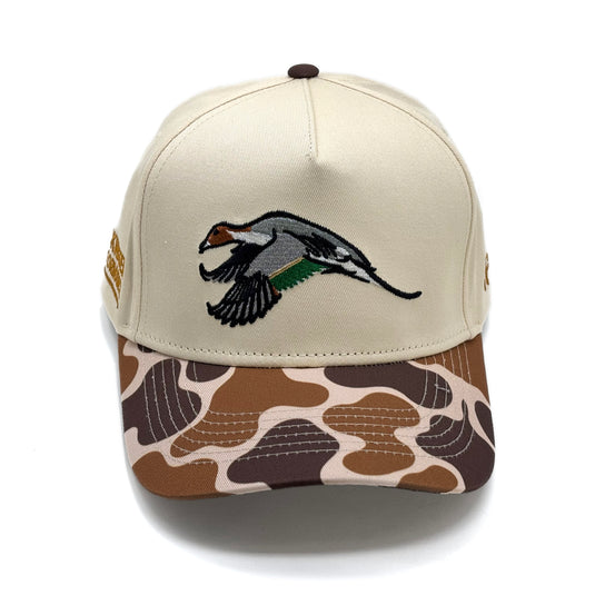 Pintail Flight Ivory/Old School Adjustable Hat