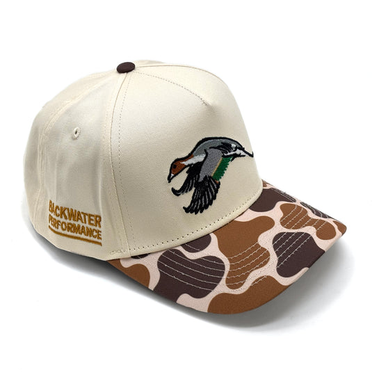 Pintail Flight Ivory/Old School Adjustable Hat