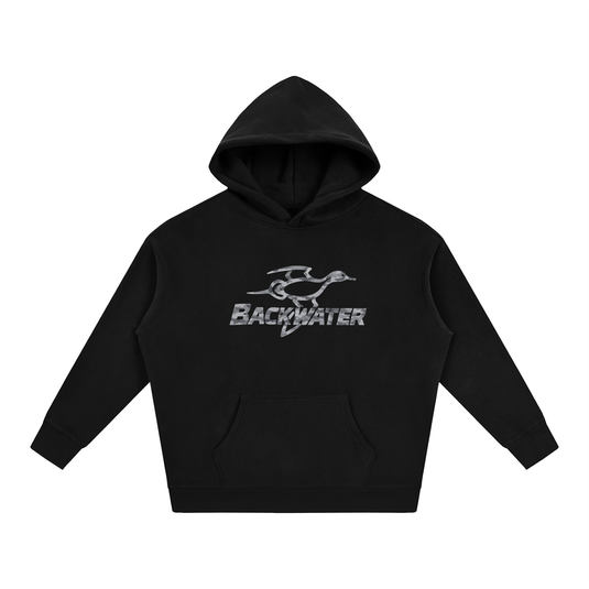 Backwater Gunmetal Gray Camo Fleeced Hoodie