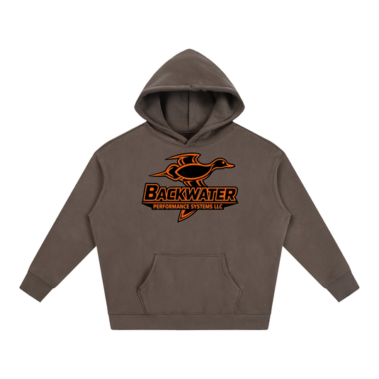 Orange Duck Logo Hoodie