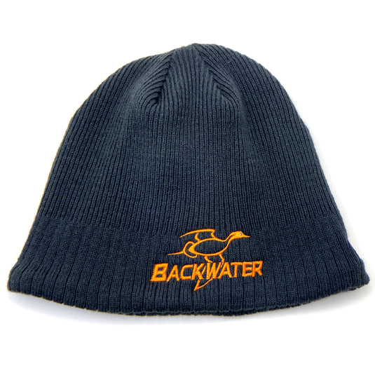 Beanie Backwater Gray Orange Logo New Era