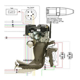 Wiring Diagram Sport V Mag Remote Steer for Outboard Mud Buddy Outboard Motors