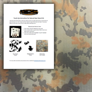 Touch-Up Instructions for Natural Gear Stencil Kit